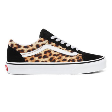 Leopard Old Skool Shoes | Black | Vans