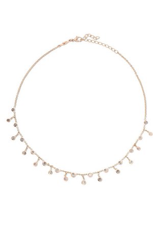 Jacquie Aiche | 14-karat rose gold diamond necklace | NET-A-PORTER.COM