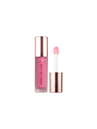 pink Lawless lip gloss better than filler beauty