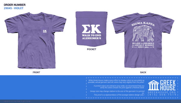 Sigma kappa philanthropy shirt | Greek House: Custom Apparel For Sororities & Fraternities