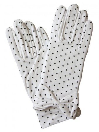 Dents Cotton Vintage Polka Dot Gloves (3 colours) - Tout Ensemble
