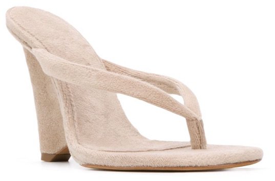 YEEZY Nude Cloth Wedge Thong Sandals