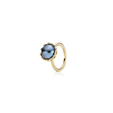 womens blue pearl ring - Google Search