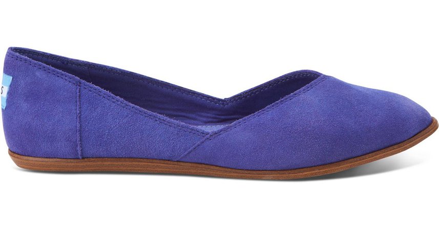 OMS Suede Womens Jutti Flats in Blue - Lyst