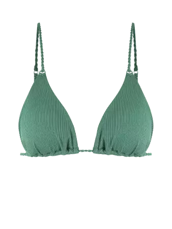 ZAFUL Ribbed Braided Strap String Bikini Swimwear In LIGHT GREEN | ZAFUL 2023