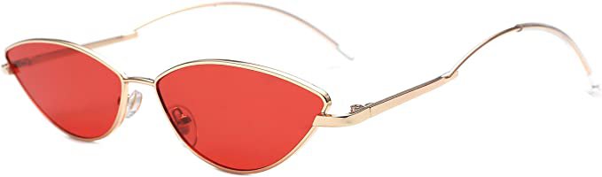 Amazon.com: FEISEDY Fashion Designer Sunglasses Retro Small Petals Shape Arc Temple Design B2298 : Clothing, Shoes & Jewelry