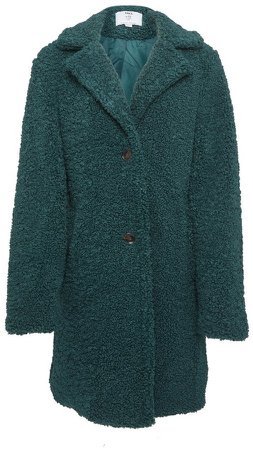 **DP Tall Green Longline Teddy Coat