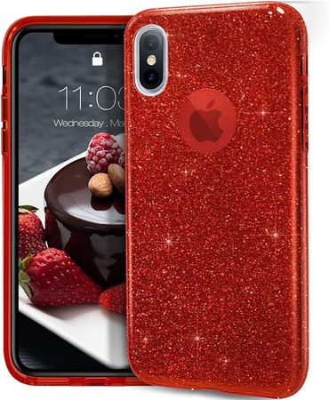 Amazon.com: MATEPROX iPhone Xs case,iPhone X Glitter Bling Sparkle Cute Girls Women Protective Christmas Case for iPhone Xs/X 5.8" -Red : Cell Phones & Accessories