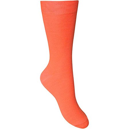 Ladies Super Soft Bright Fluorescent Neon Everyday Fashion Socks (Neon Orange): Amazon.co.uk: Clothing