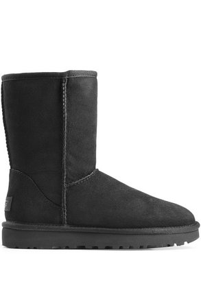 UGG - Classic Short Suede Boots - black