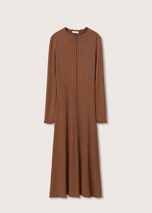 Ribbed knit dress - Women | Mango USA