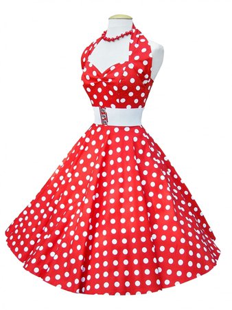 50s polka dot dress