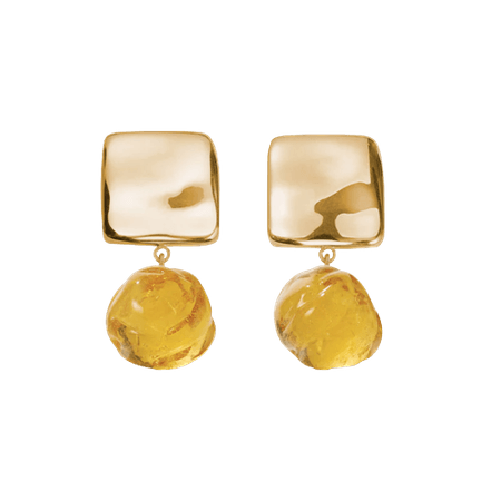 Agmes - LEA EARRINGS in Gold Vermeil / Yellow