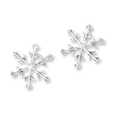 Snowflake Earrings Sterling Silver - 503229700 - Kay