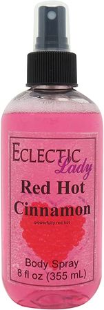 Red Hot Cinnamon Double Strength Body Spray - 8 oz, Handcrafted in USA, Paraben Free, Moisturizing Fragrance for Women