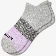 Grey Lavender Bombas Socks