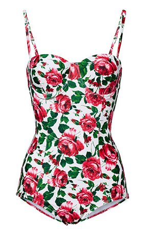 floral one-piece swimsuit