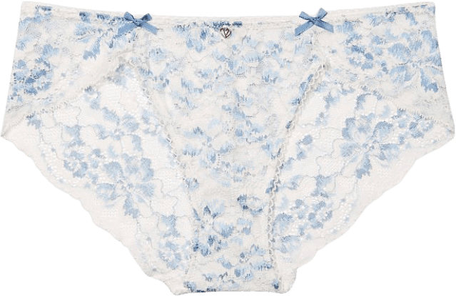 BODY BY VICTORIA Ombré Lace Wrap Hiphugger Panty coconut white ombre