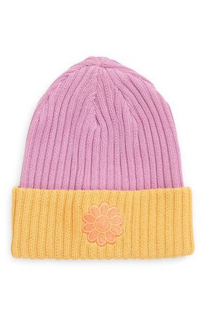 Billabong x Smiley® Embroidered Colorblock Beanie | Nordstrom