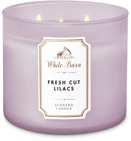 fresh cut lilacs scented candle white barn