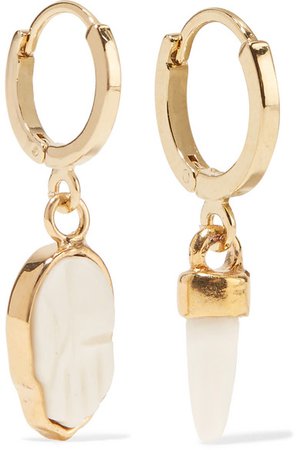 Isabel Marant | Gold-tone horn earrings | NET-A-PORTER.COM