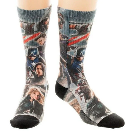 Uncanny! Captain America Civil War Team Cap Poster Socks