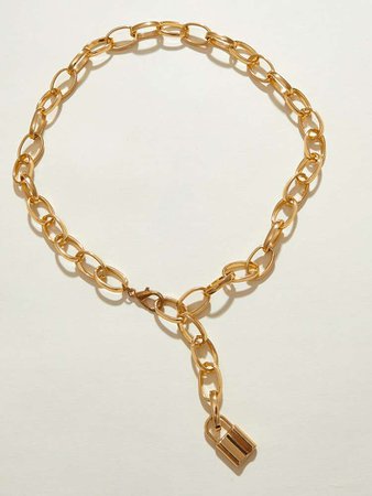 Lock Decor Chain Necklace