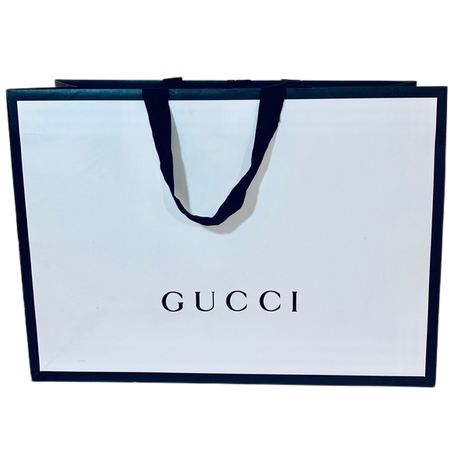13" x 11" x 4" gucci paper bag shopping gift