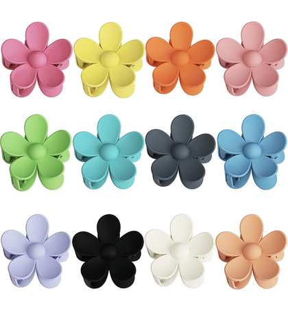 flower claw clips