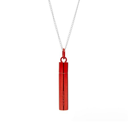Ambush SSS Pill Case Necklace Red | END.