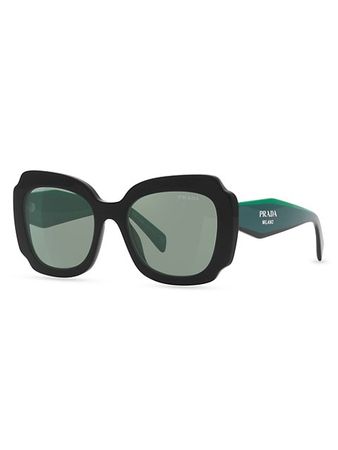 Shop Prada 52MM Square Sunglasses | Saks Fifth Avenue