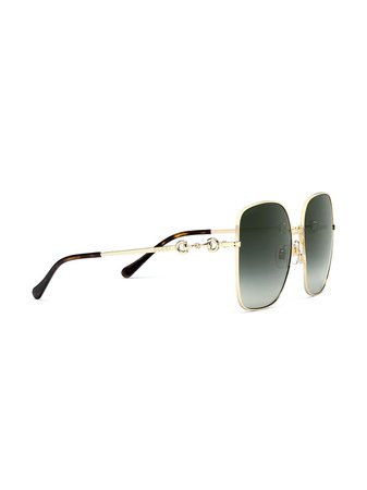 Gucci Eyewear Horsebit Detail square-frame Sunglasses - Farfetch