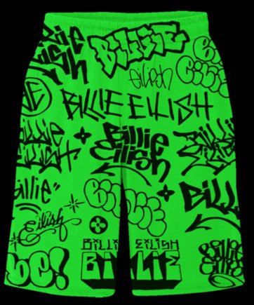 billie graffiti shorts