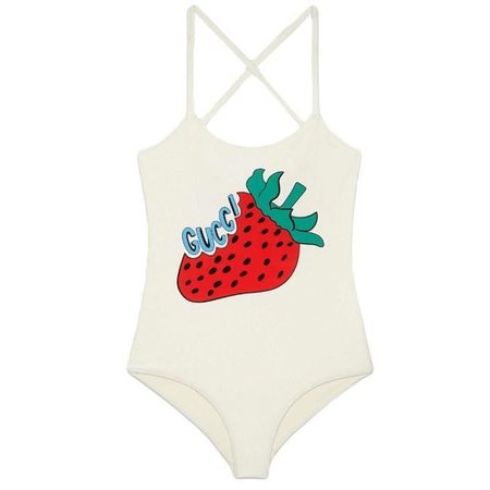 Gucci Strawberry Bathing Suit