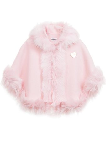Furry pink cape