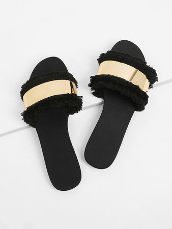 Tassel Detail Flat Sandals | SHEIN