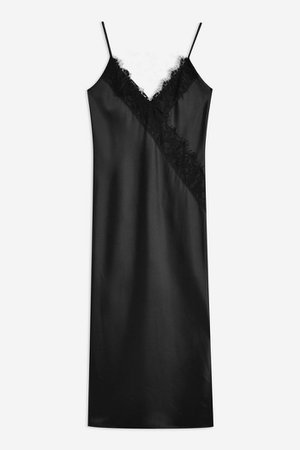 Lace Satin Slip Dress | Topshop