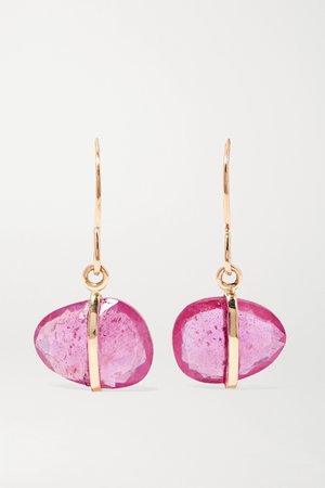Gold 14-karat gold sapphire earrings | Melissa Joy Manning | NET-A-PORTER