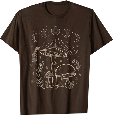 brown mushroom t-shirt