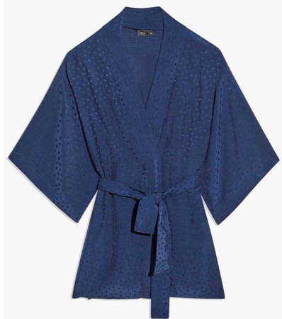 Blue Swim Kimono Cover Up