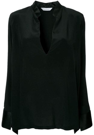 Kacey Devlin tapered plunge blouse