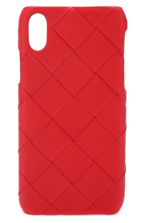 Кожаный чехол для iPhone X BOTTEGA VENETA — купить за 31400 руб. в интернет-магазине ЦУМ, арт. 580150/V00BL