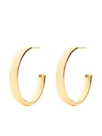Shop Monica Vinader 18kt gold vermeil Fiji Large Hoop earrings with Express Delivery - FARFETCH