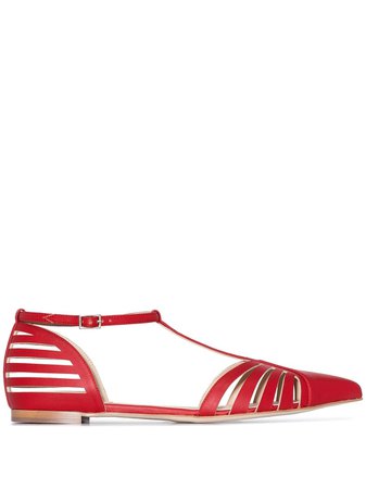 Rosie Assoulin Lattice Strap Flat Sandals Ss20 | Farfetch.com