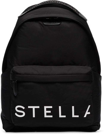 logo-detailed padded nylon backpack