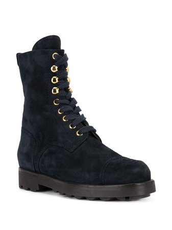 Chanel Pre-Owned lace-up Boots - Farfetch