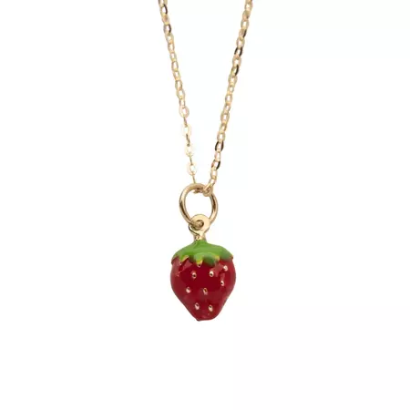 z14k Gold Strawberry Necklace – RG