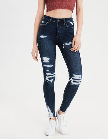 american eagle ripped jeans