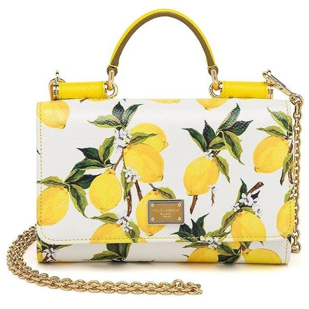 Dolce Gabbana lemon print purse