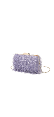 Lavender Feather Bag